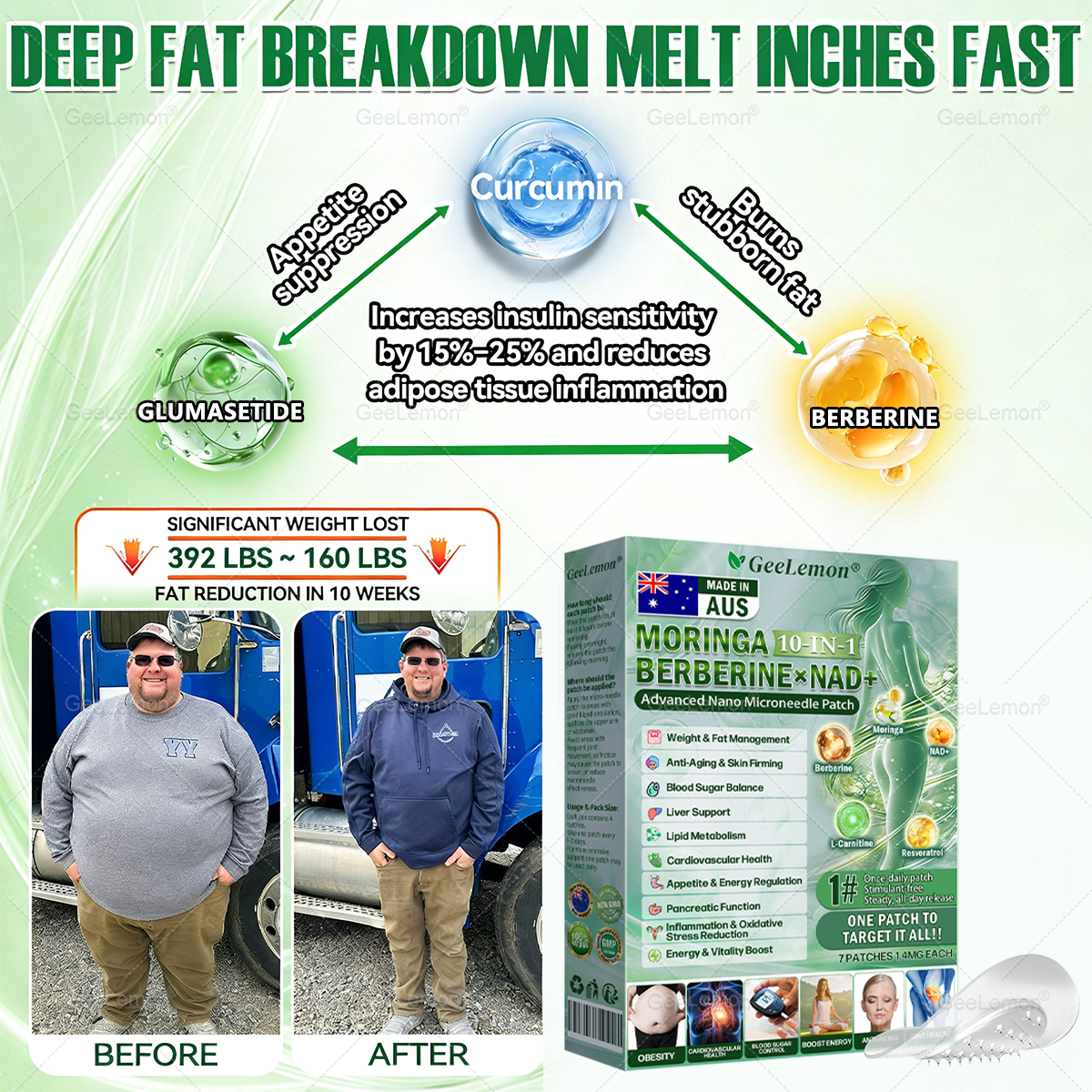 𝐆𝐞𝐞𝐋𝐞𝐦𝐨𝐧® 𝐌𝐨𝐫𝐢𝐧𝐠𝐚 · 𝐁𝐞𝐫𝐛𝐞𝐫𝐢𝐧𝐞 × 𝐍𝐀𝐃+ 𝟏𝟎-𝐢𝐧-𝟏 𝐀𝐝𝐯𝐚𝐧𝐜𝐞𝐝 𝐍𝐚𝐧𝐨 𝐌𝐢𝐜𝐫𝐨𝐧𝐞𝐞𝐝𝐥𝐞 𝐏𝐚𝐭𝐜𝐡