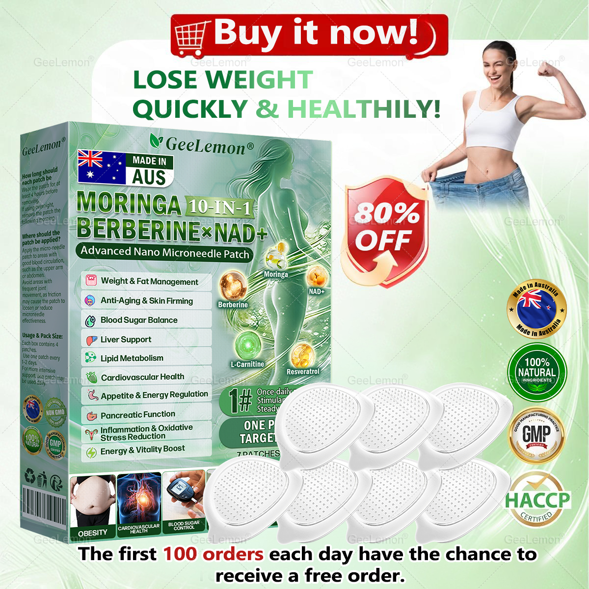𝐆𝐞𝐞𝐋𝐞𝐦𝐨𝐧® 𝐌𝐨𝐫𝐢𝐧𝐠𝐚 · 𝐁𝐞𝐫𝐛𝐞𝐫𝐢𝐧𝐞 × 𝐍𝐀𝐃+ 𝟏𝟎-𝐢𝐧-𝟏 𝐀𝐝𝐯𝐚𝐧𝐜𝐞𝐝 𝐍𝐚𝐧𝐨 𝐌𝐢𝐜𝐫𝐨𝐧𝐞𝐞𝐝𝐥𝐞 𝐏𝐚𝐭𝐜𝐡