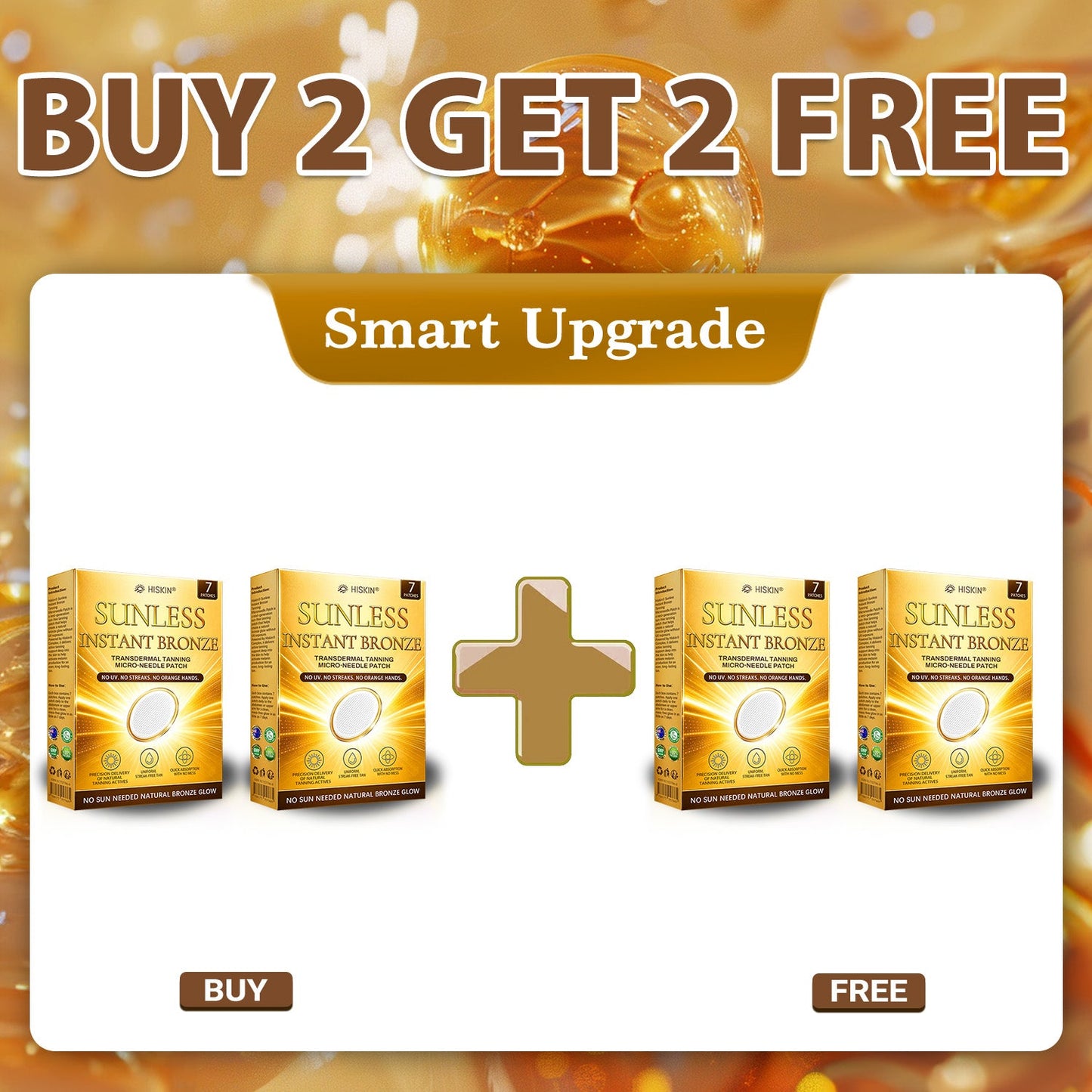 𝐇𝐢𝐬𝐤𝐢𝐧® 𝐒𝐮𝐧𝐥𝐞𝐬𝐬 𝐈𝐧𝐬𝐭𝐚𝐧𝐭 𝐁𝐫𝐨𝐧𝐳𝐞 𝐓𝐚𝐧𝐧𝐢𝐧𝐠 𝐌𝐢𝐜𝐫𝐨𝐧𝐞𝐞𝐝𝐥𝐞 𝐏𝐚𝐭𝐜𝐡☀️ 𝐍𝐨 𝐔𝐕, 𝐍𝐨 𝐎𝐫𝐚𝐧𝐠𝐞, 𝐍𝐨 𝐒𝐭𝐫𝐞𝐚𝐤𝐬, 𝐍𝐨 𝐃𝐇𝐀, 𝐍𝐨 𝐌𝐞𝐬𝐬