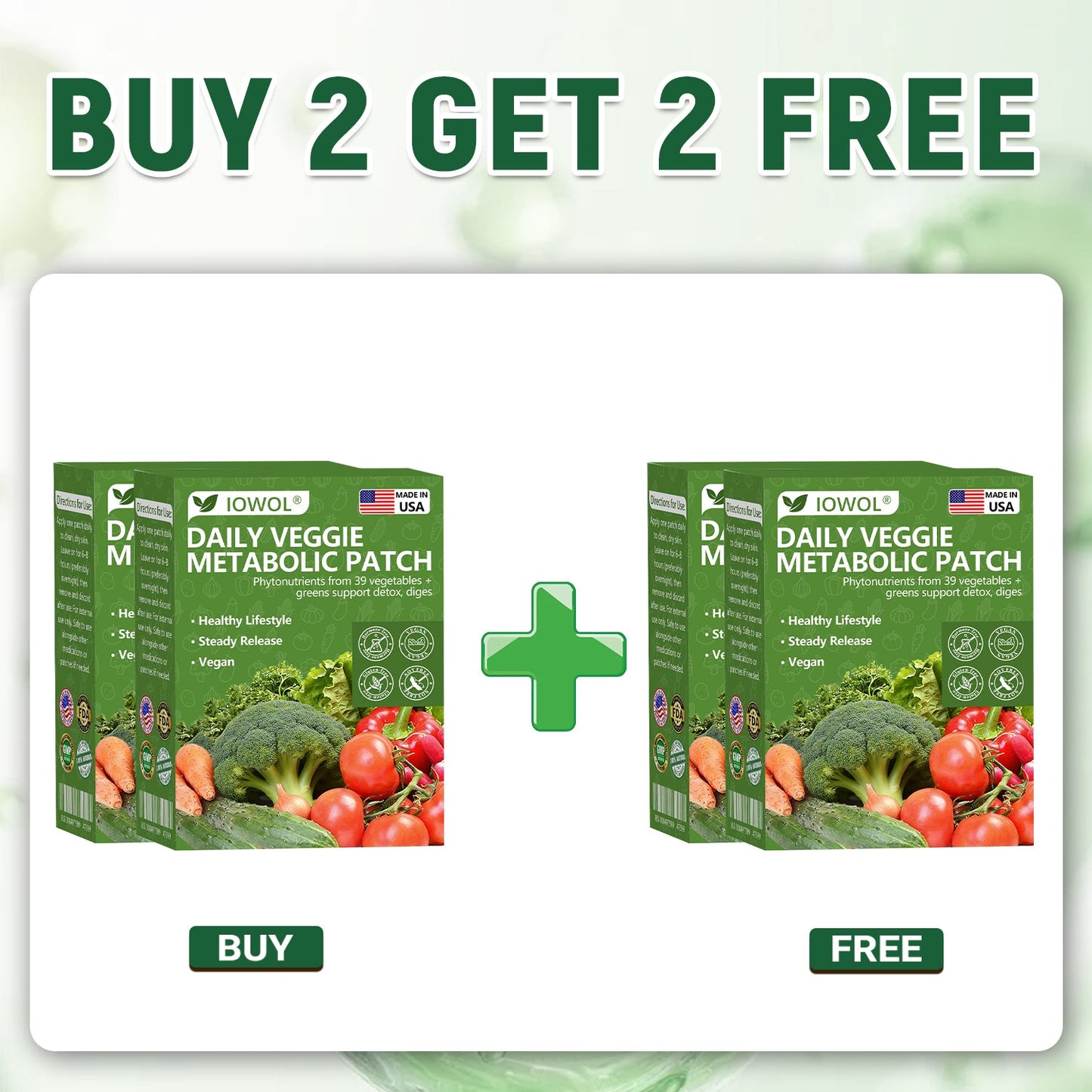 𝐈𝐎𝐖𝐎𝐋® 𝐃𝐚𝐢𝐥𝐲 𝐕𝐞𝐠𝐞𝐭𝐚𝐛𝐥𝐞 𝐌𝐞𝐭𝐚𝐛𝐨𝐥𝐢𝐜 𝐏𝐚𝐭𝐜𝐡 𝐮𝐬𝐞𝐬 𝐨𝐫𝐠𝐚𝐧𝐢𝐜 𝐯𝐞𝐠𝐞𝐭𝐚𝐛𝐥𝐞 𝐞𝐱𝐭𝐫𝐚𝐜𝐭𝐬 𝐚𝐧𝐝 𝐩𝐡𝐲𝐭𝐨𝐧𝐮𝐭𝐫𝐢𝐞𝐧𝐭𝐬 𝐟𝐫𝐨𝐦 𝟑𝟗 𝐯𝐞𝐠𝐞𝐭𝐚𝐛𝐥𝐞𝐬 + 𝐠𝐫𝐞𝐞𝐧𝐬 𝐭𝐨 𝐬𝐮𝐩𝐩𝐨𝐫𝐭 𝐝𝐞𝐭𝐨𝐱, 𝐝𝐢𝐠𝐞𝐬𝐭𝐢𝐨𝐧 & 𝐦𝐞𝐭𝐚𝐛𝐨𝐥𝐢𝐜 𝐫𝐞𝐬𝐞𝐭, 𝐚𝐧𝐝 𝐛𝐨𝐨𝐬𝐭 𝐞𝐧𝐞𝐫𝐠𝐲 𝐟𝐨𝐫 𝐚𝐥𝐥-𝐝𝐚𝐲 𝐰𝐞𝐥𝐥𝐧𝐞𝐬𝐬
