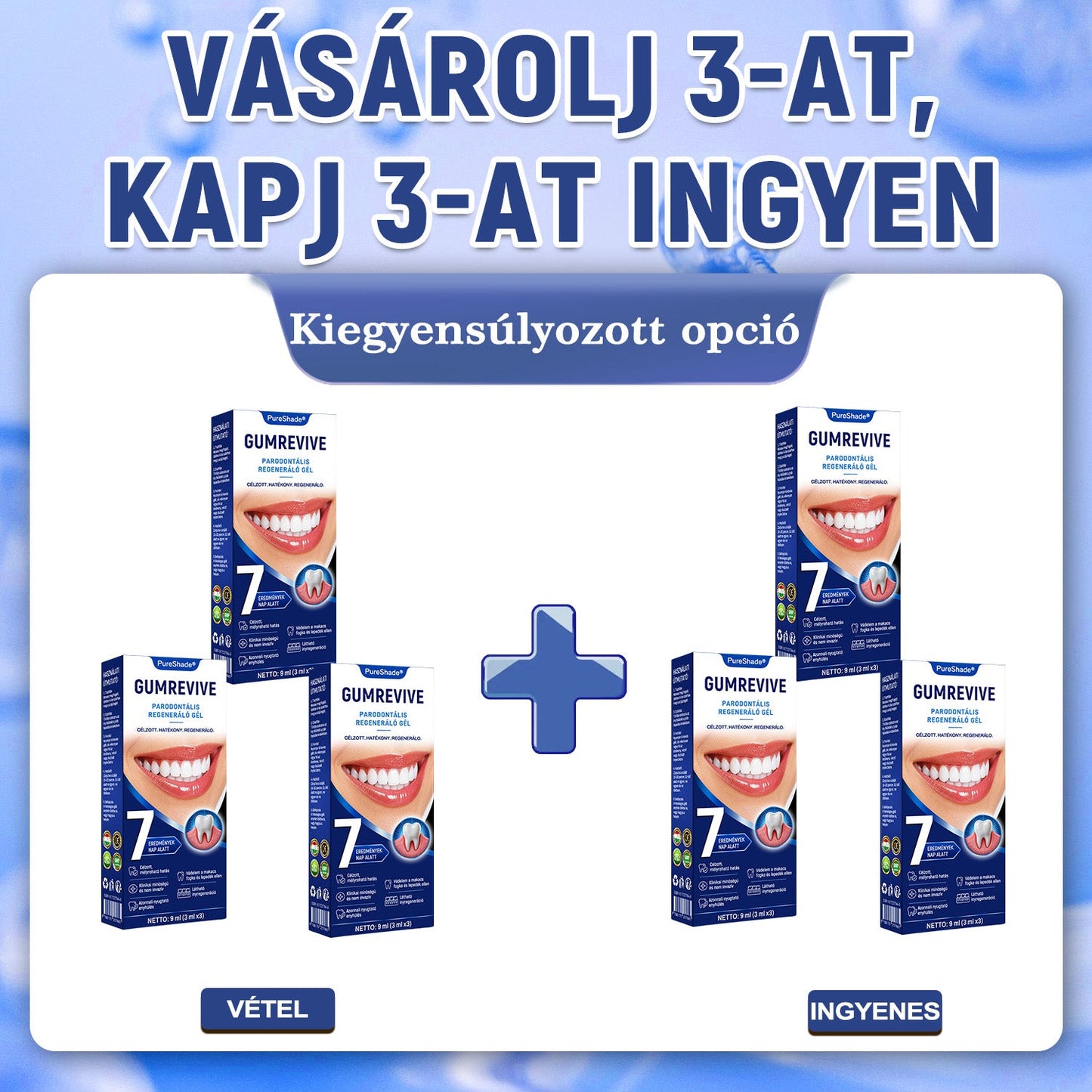PureShade® 🦷 GumRevive Ínyregeneráló Gél – Az egészségesebb ínyért és magabiztosabb mosolyért 👍