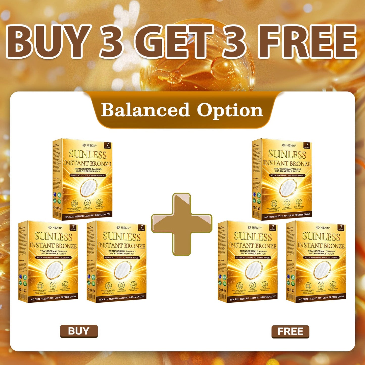 𝐇𝐢𝐬𝐤𝐢𝐧® 𝐒𝐮𝐧𝐥𝐞𝐬𝐬 𝐈𝐧𝐬𝐭𝐚𝐧𝐭 𝐁𝐫𝐨𝐧𝐳𝐞 𝐓𝐚𝐧𝐧𝐢𝐧𝐠 𝐌𝐢𝐜𝐫𝐨𝐧𝐞𝐞𝐝𝐥𝐞 𝐏𝐚𝐭𝐜𝐡☀️ 𝐍𝐨 𝐔𝐕, 𝐍𝐨 𝐎𝐫𝐚𝐧𝐠𝐞, 𝐍𝐨 𝐒𝐭𝐫𝐞𝐚𝐤𝐬, 𝐍𝐨 𝐃𝐇𝐀, 𝐍𝐨 𝐌𝐞𝐬𝐬