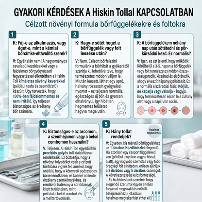 🎁 Hiskin® 7 napos Szemölcseltávolító Roll-on Ápoló Folyadék