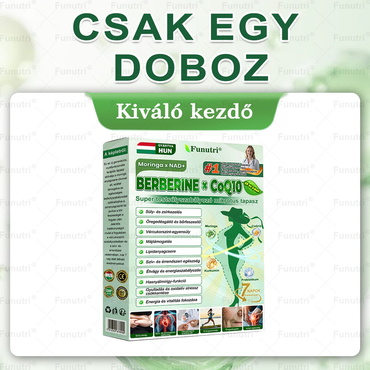 Magyar szakértők által ajánlott 🍏Funutri® 10 az 1-ben anyagcsere-támogató karcsúsító nano mikro-tűs tapasz