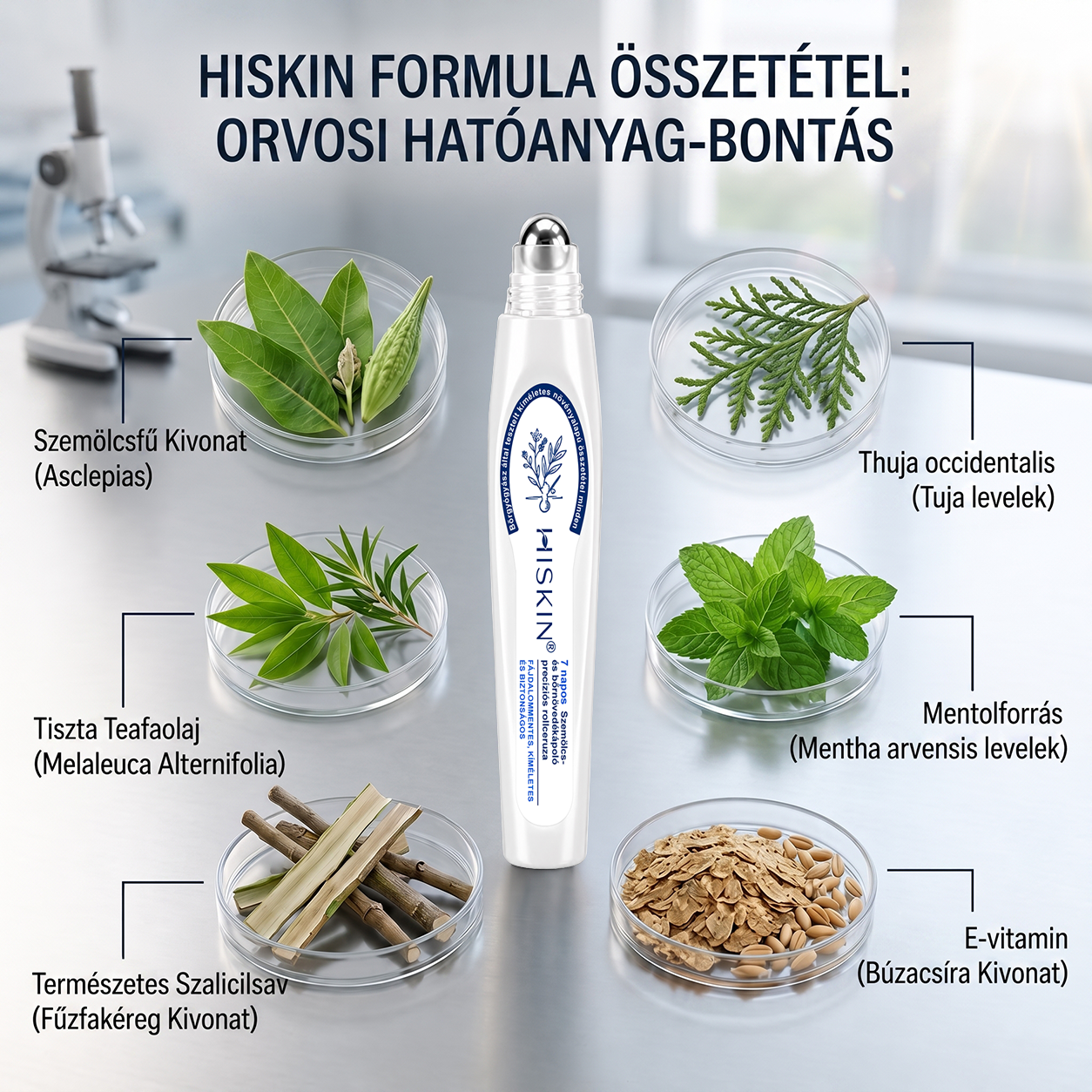 🎁 Hiskin® 7 napos Szemölcseltávolító Roll-on Ápoló Folyadék